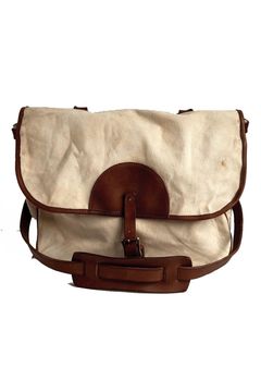 【26AW / 予約受付中】CANVAS×LEATHER POSTMAN BAG LARGE｜キャンバス×レザーポストマンバッグ (ラージ) / 4色展開