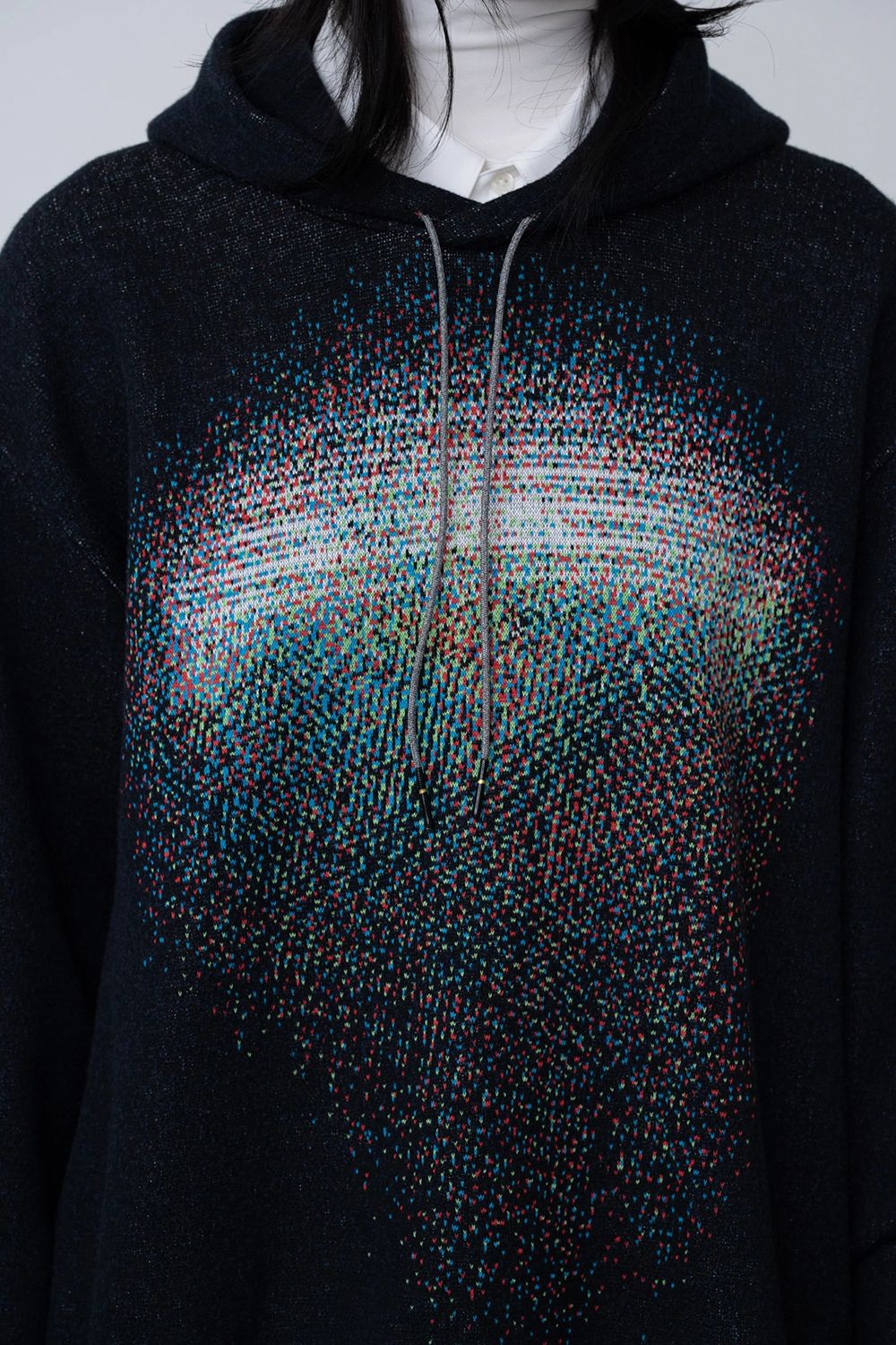 【26AW / 予約受付中】Photon Knit Hoodie [black] - フォトンニットフーディ [ブラック] / FW26KN02