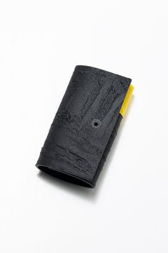 【1点もの】シンプルキーケース [ブラックカラーペイント] Type-B / K06-color・BK