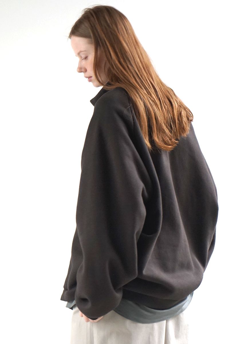 【24AW】fleece blouson [CHARCOAL] - フリースブルゾン [チャコール] / vu-cut-010