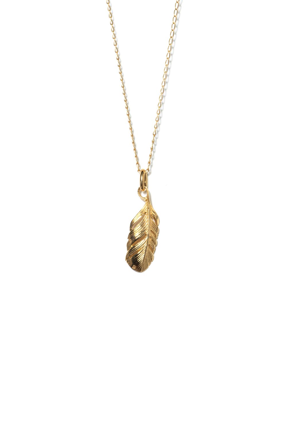 【ラスト1点】EX TINY FEATHER PENDANT GP / エクストラタイニーフェザーペンダント [ゴールド]
