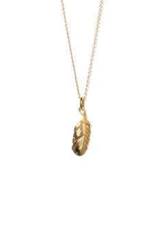 【ラスト1点】EX TINY FEATHER PENDANT GP / エクストラタイニーフェザーペンダント [ゴールド]