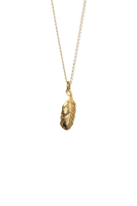 【ラスト1点】EX TINY FEATHER PENDANT GP / エクストラタイニーフェザーペンダント [ゴールド]