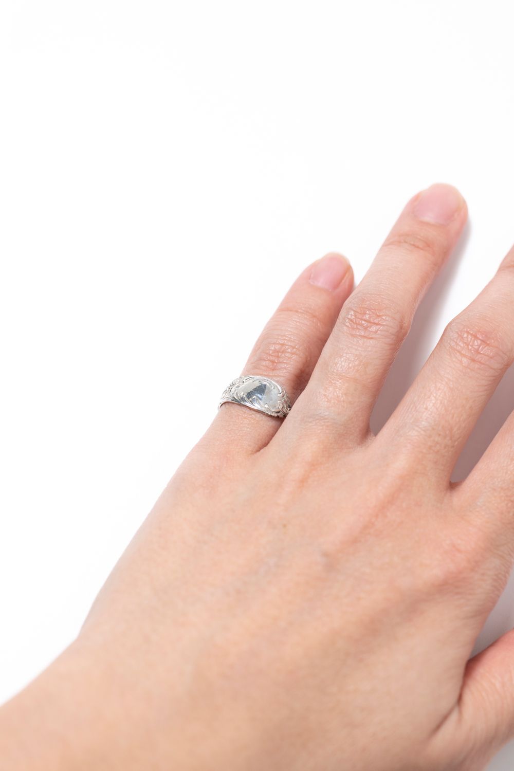 【1点もの】RELIEF SUGAR SPOON RING / レリーフシュガースプーンリング [SV]