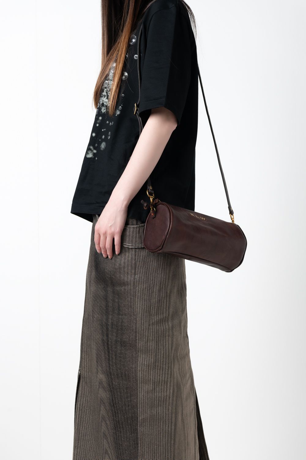 【ラスト1点 / 26SS】LEATHER VOYAGE DRUM BAG [BROWN] | レザードラムバッグ / ブラウン