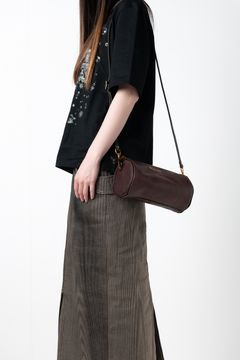 【ラスト1点 / 26SS】LEATHER VOYAGE DRUM BAG [BROWN] | レザードラムバッグ / ブラウン