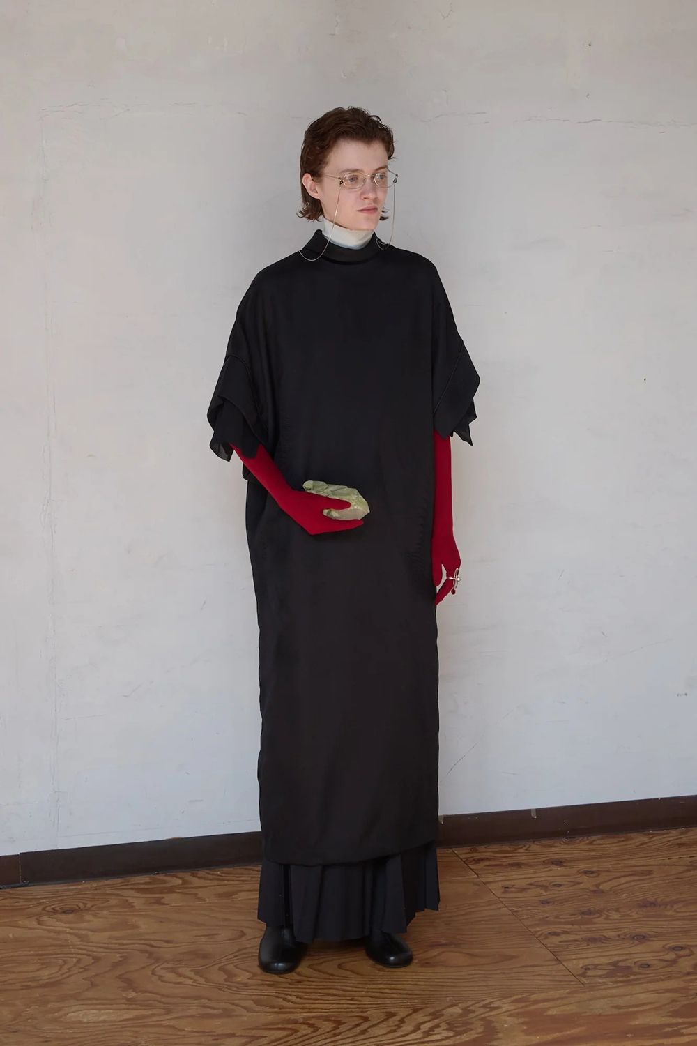 【26AW / 予約受付中】Hak Pleats Pants [black]  - ハカマプリーツパンツ [ブラック] / FW26BT08