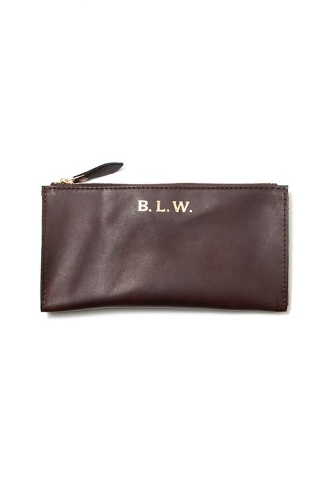【26SS】LEATHER WANDER POUCH【B.L.W.】/ BROWN | マチ付きレザーポーチ / ブラウン