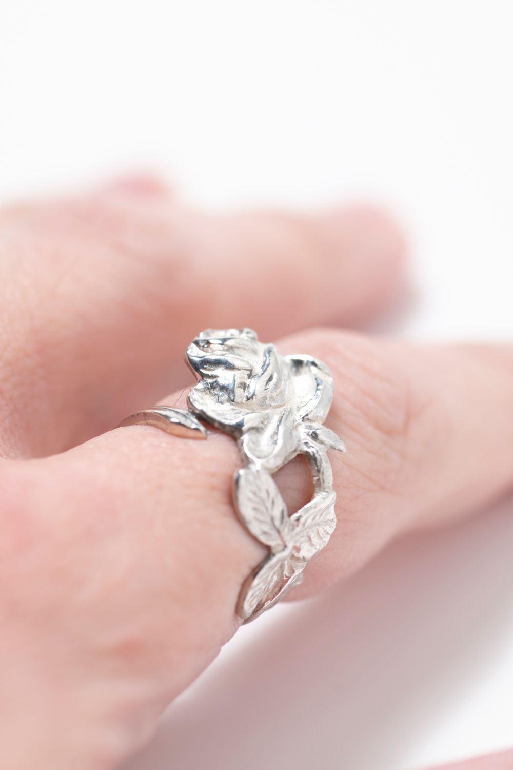 【1点もの】ROSE IVY SPOON RING / ローズアイビースプーンリング [SV]