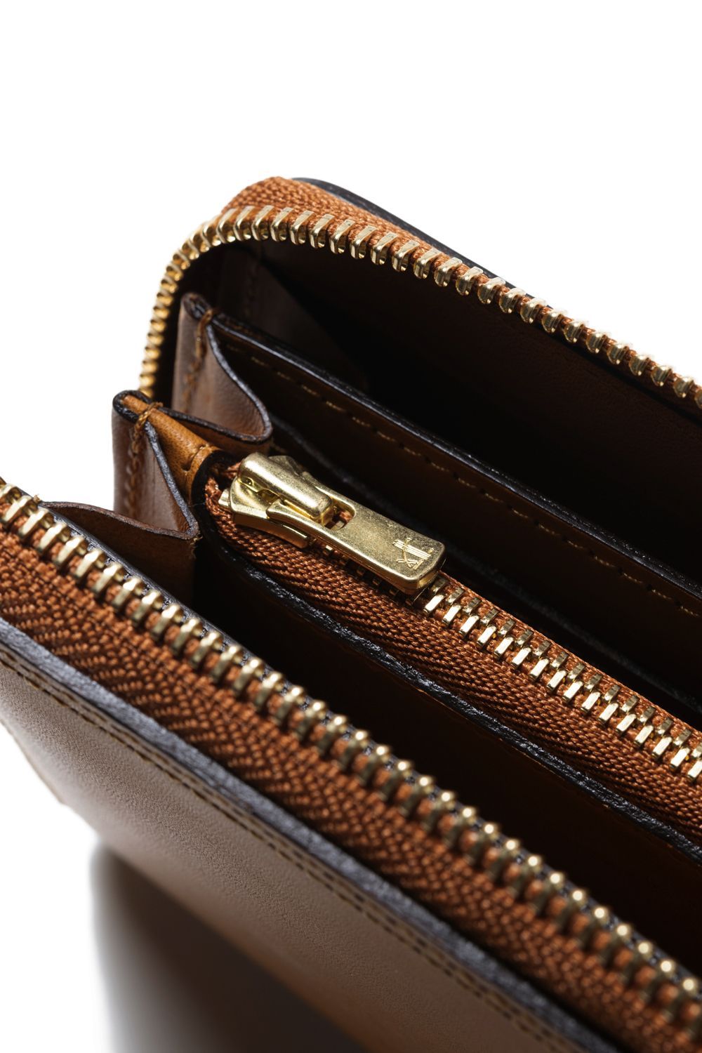 LEATHER VOYAGE ROUND ZIP LONG WALLET [MEAL] Type-A | ロングウォレット (ラウンドジップ) / キャメル