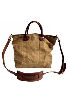【26AW / 予約受付中】CANVAS×LEATHER BOAT TOTE BAG｜キャンバス×レザートートバッグ / 4色展開