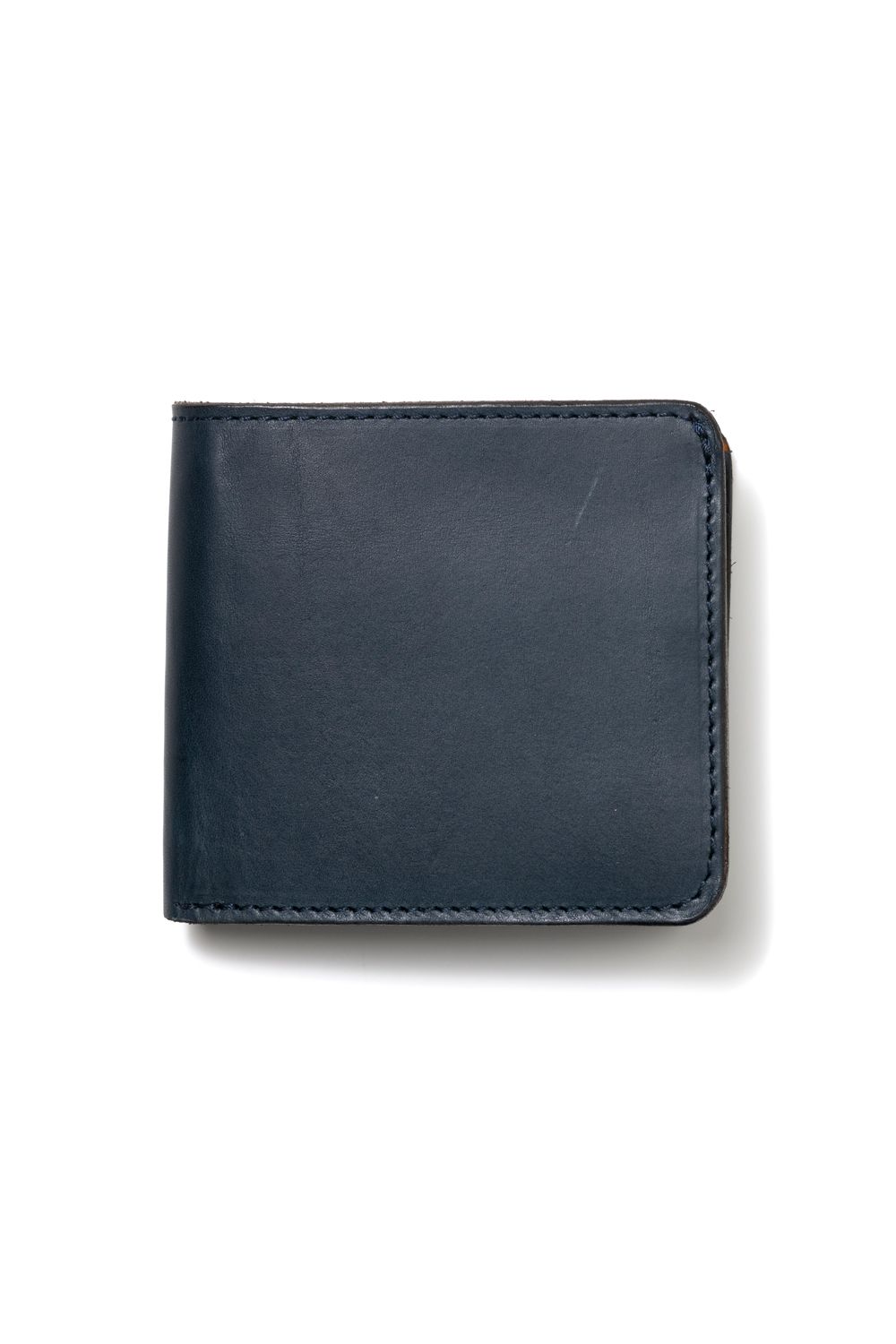 【ラスト1点】LEATHER VOYAGE SHORT WALLET [NAVY] | ショートウォレット (二つ折り) / ネイビー