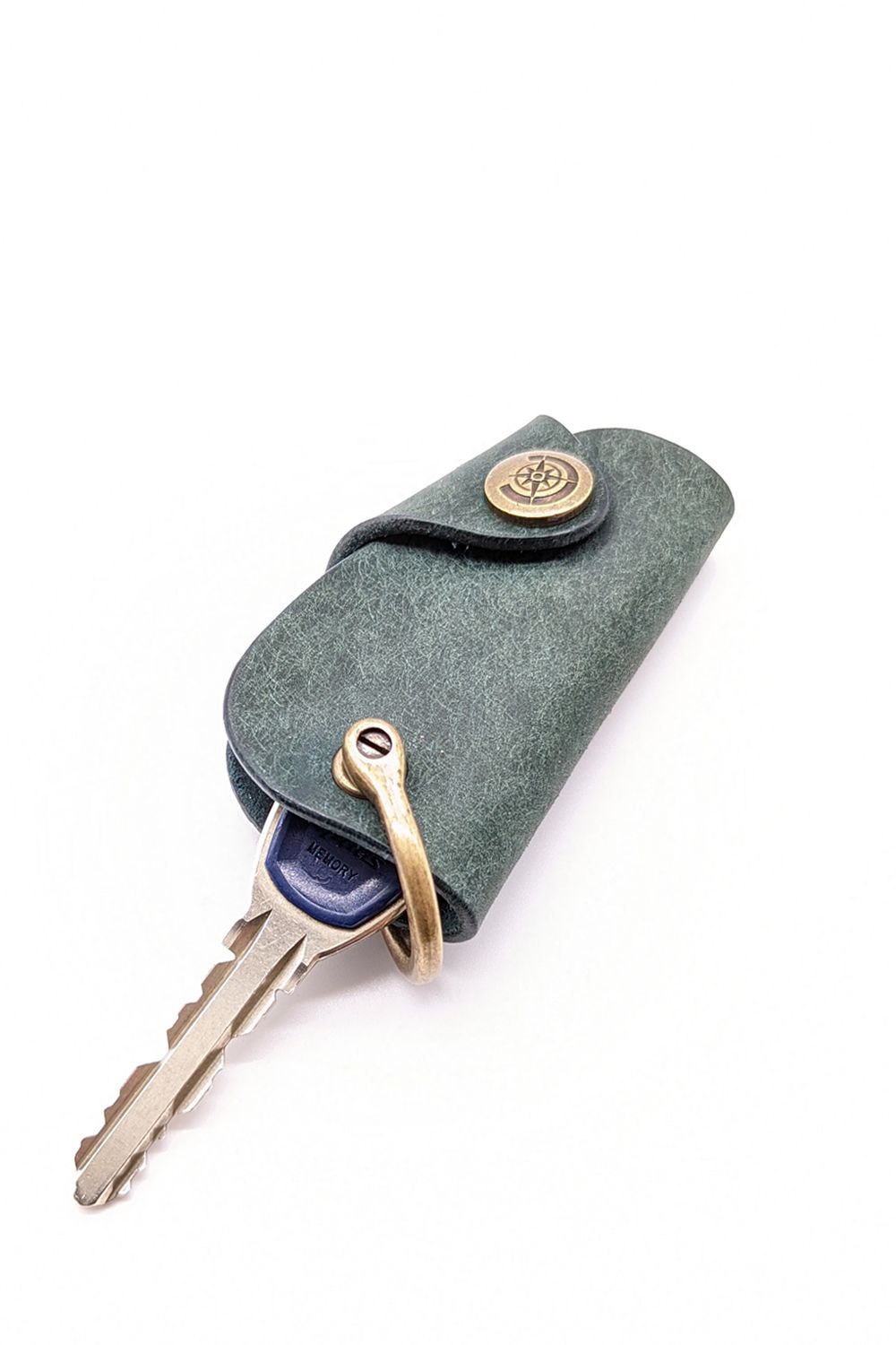 ボタンフックキーケース S [ブルー] / Button Hook Key Case [BLUE] - プエブロ