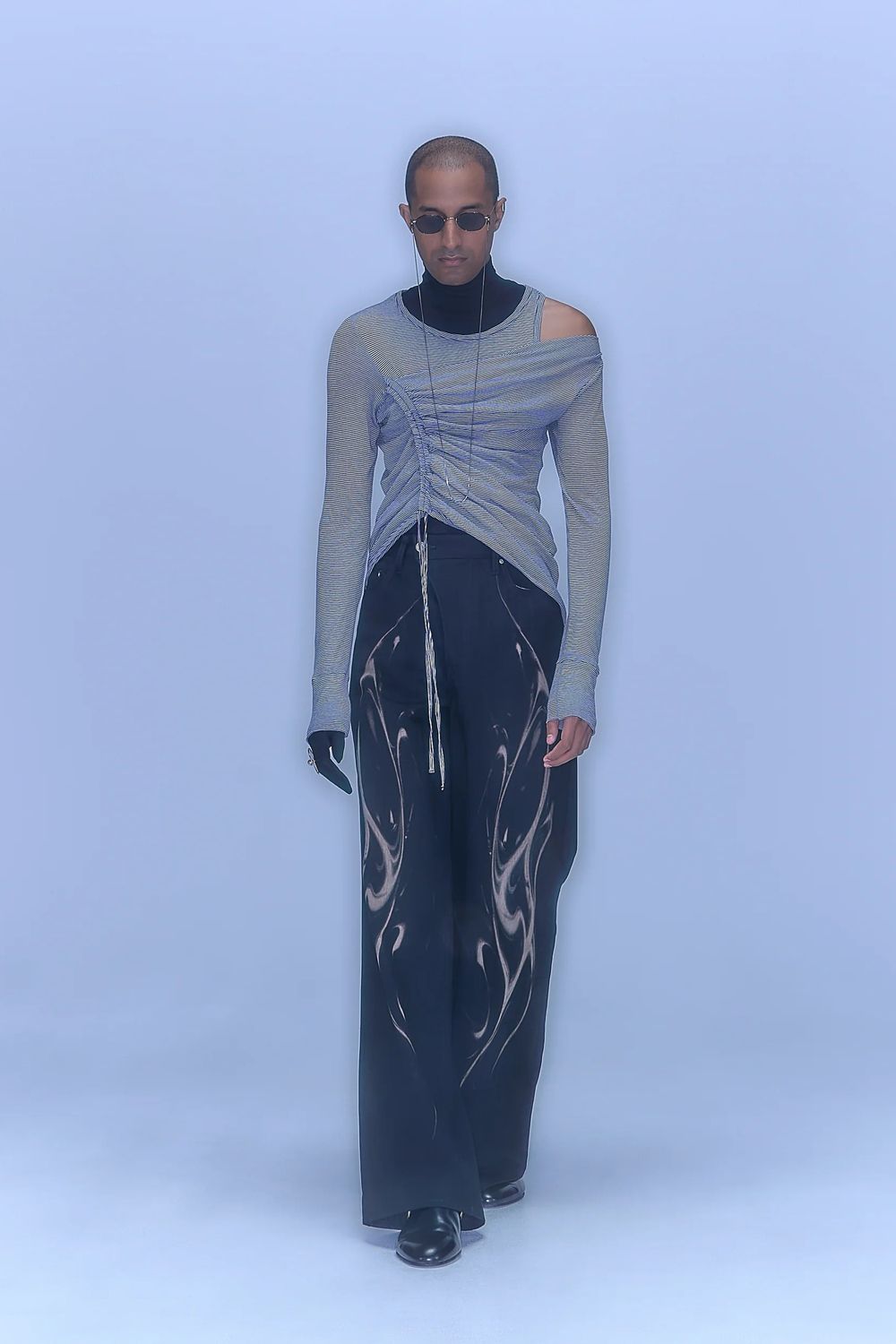 【26SS / 予約受付中】Refract Bleach Denim [black]  - リフラクトブリーチデニム [ブラック] / SS26BT09
