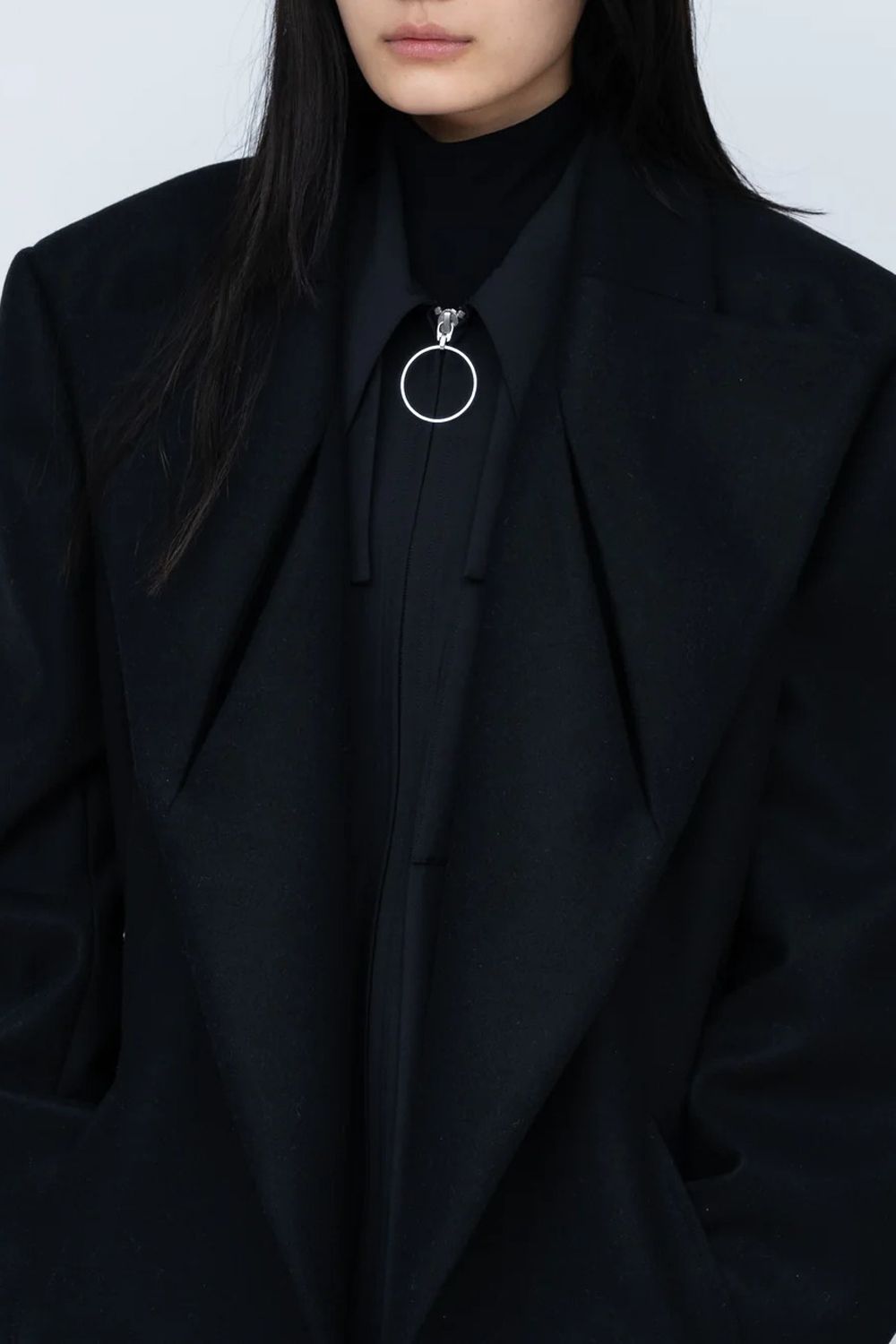 【アーカイブ展 / 1.18まで】O Blouse [black] - Oブラウス [ブラック] / FW25SH02