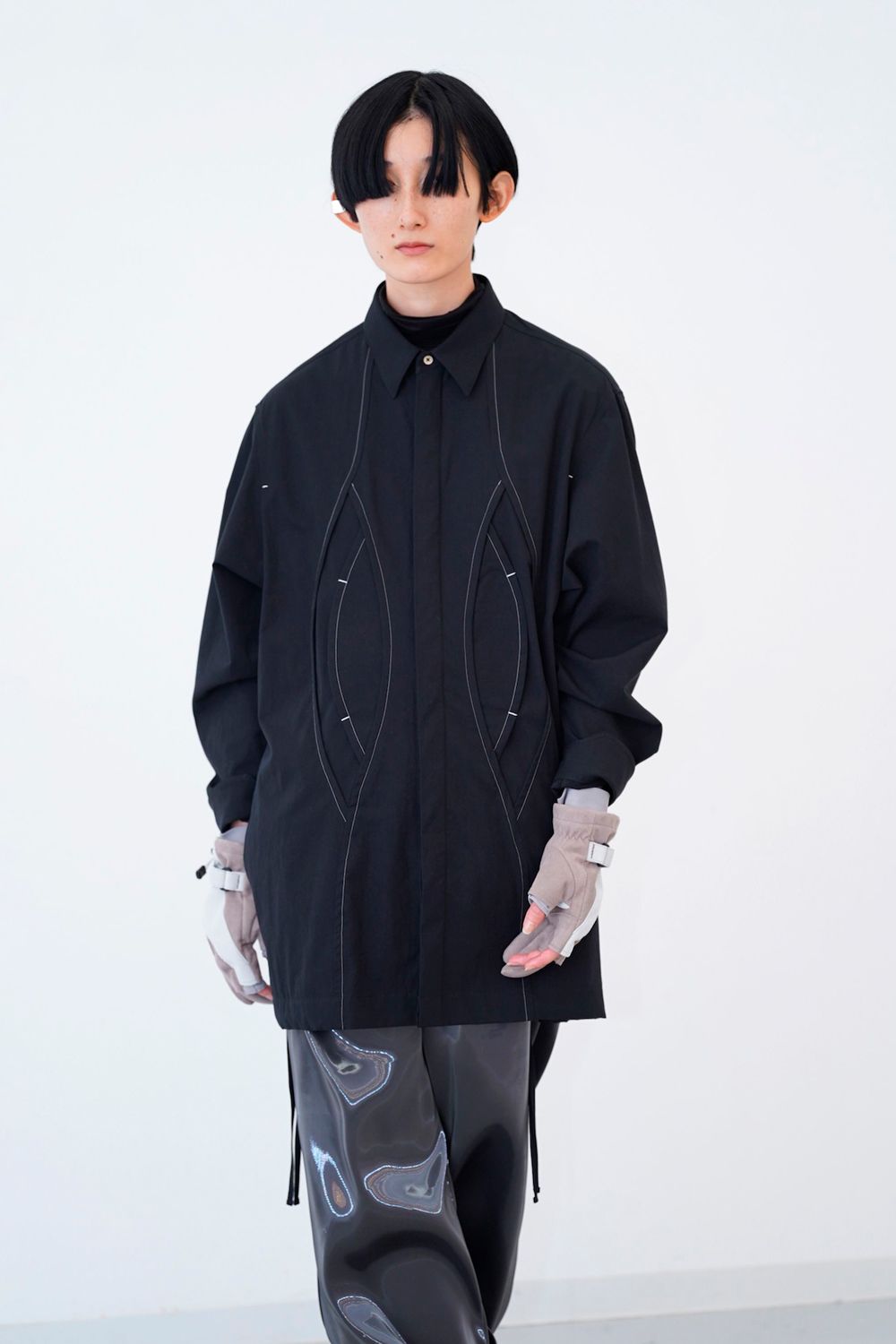 HATRA - 【 23AW】Arc Shirt [black] - アークシャツ [ブラック