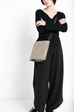 flat bag - mini shoulder [taupe] / フラットバッグミニショルダー [トープ]