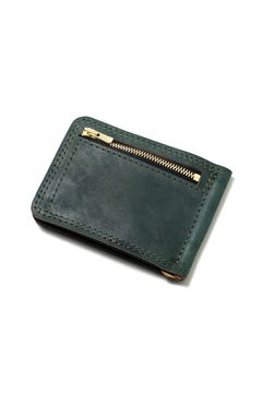 【ラスト1点 / 25SS】LEATHER GARRISON MONEY CLIP [BACKSKIN-ARMY GREEN] | シェルコードバン マネークリップ / バックスキン アーミーグリーン