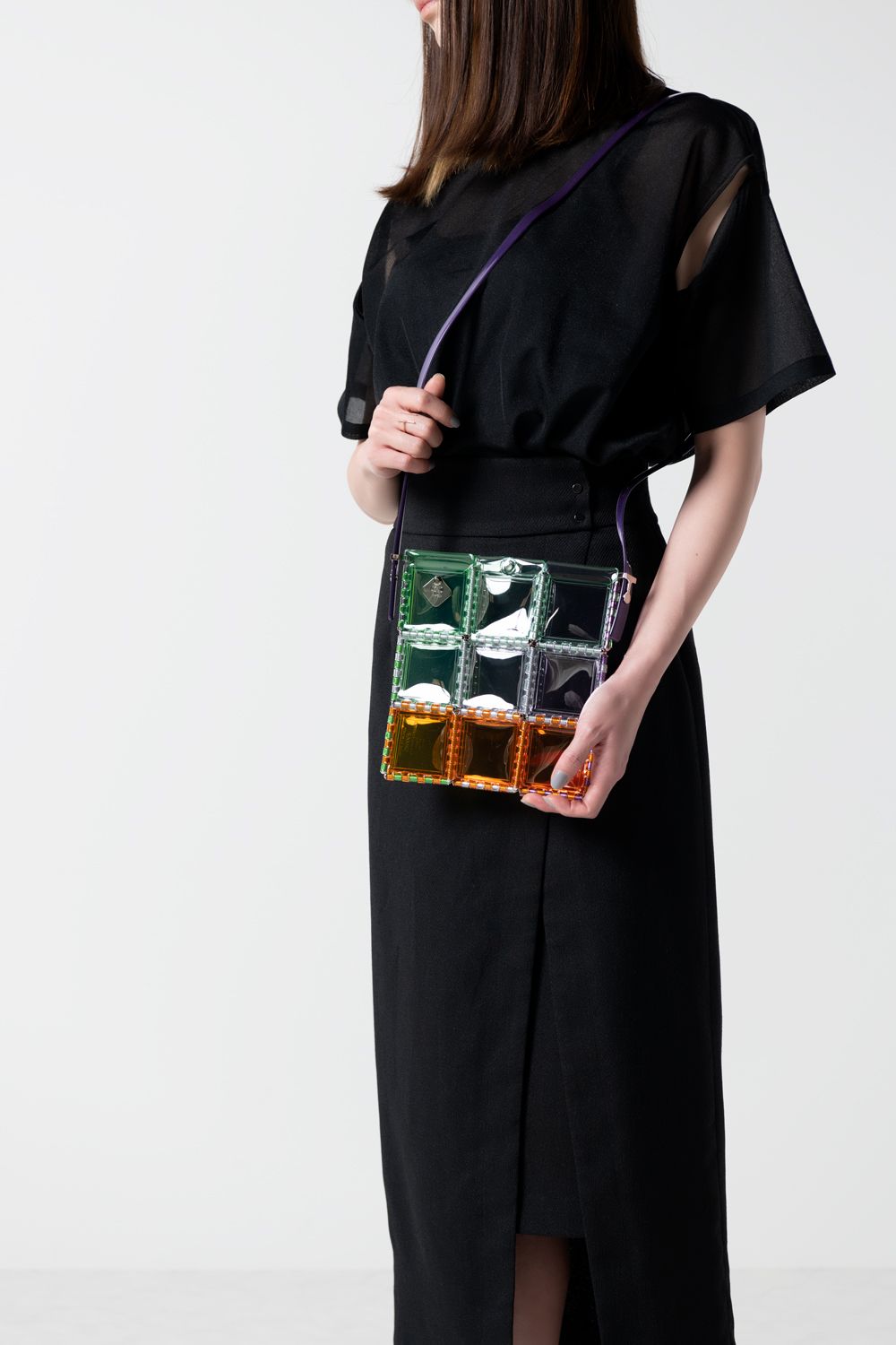 LINE MADRAS CHECK [Purple Mix] / ラインマドラスチェック [パープルミックス]