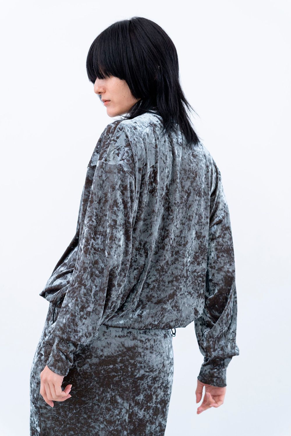 【24AW】Lunar Velour Moc Top [moss] - ルナーベロアモックトップ [モス] / AW24TO03