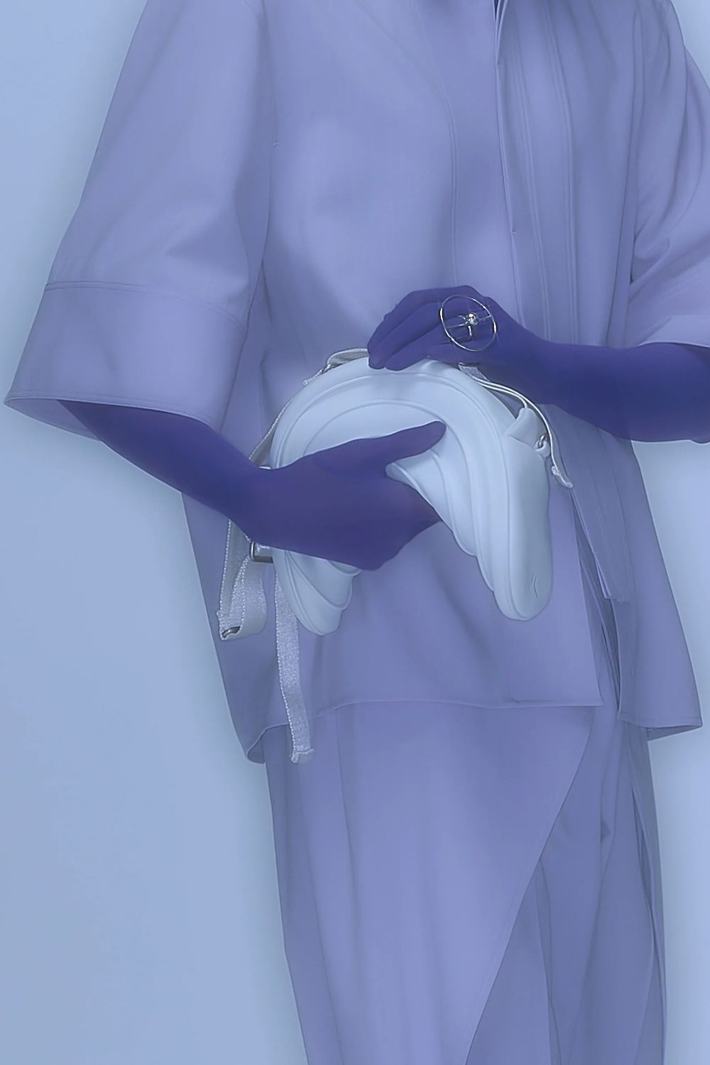【26SS / 予約受付中】Tri Front Shirt [lavender] - トライフロントシャツ [ラベンダー] / SS26SH02