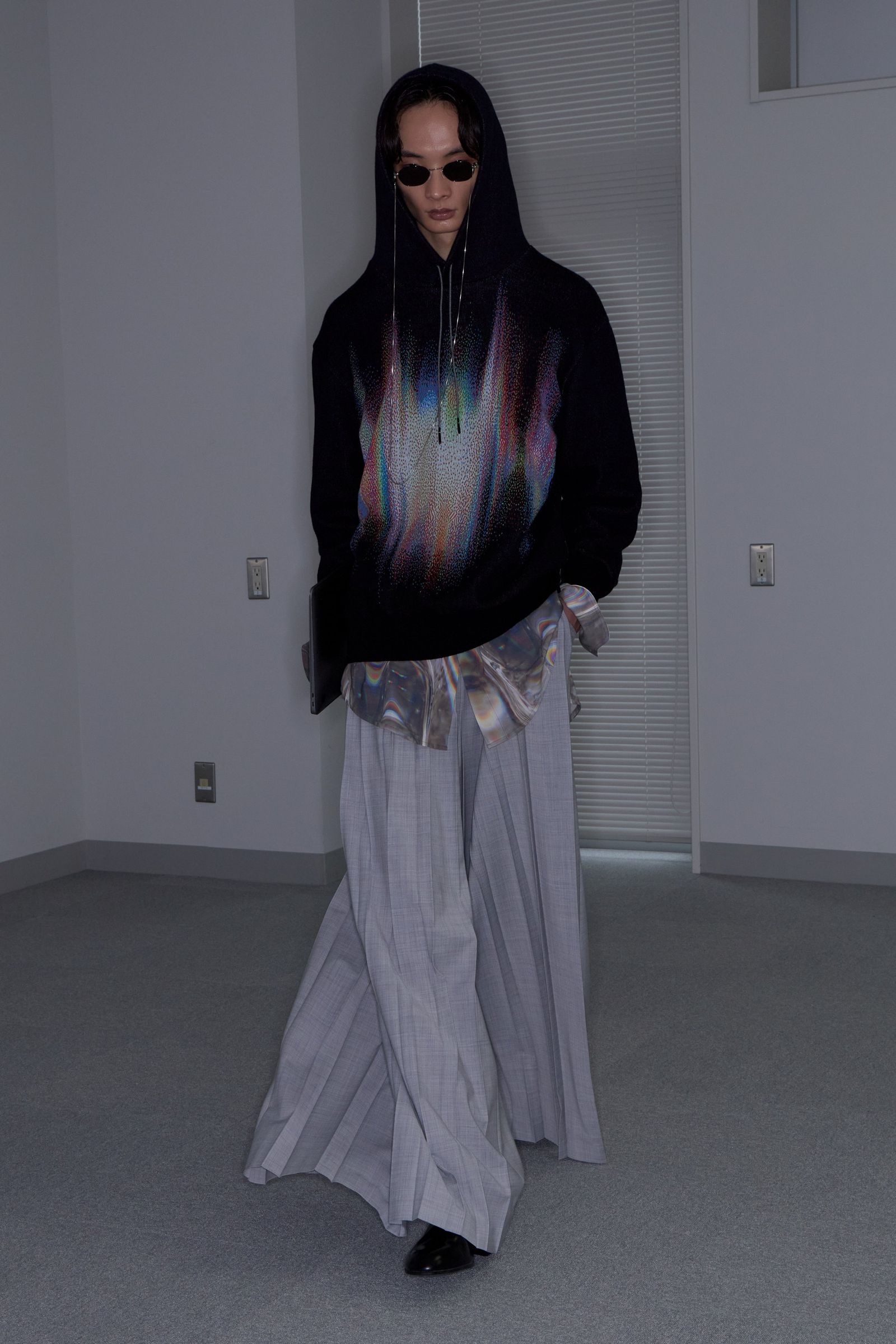 Phos Knit Hoodie [black]