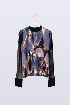 【ラスト1点 / 25AW】Time Lapse Knit Top [night] - タイムラプスニットトップ [ナイト] / FW25KN04