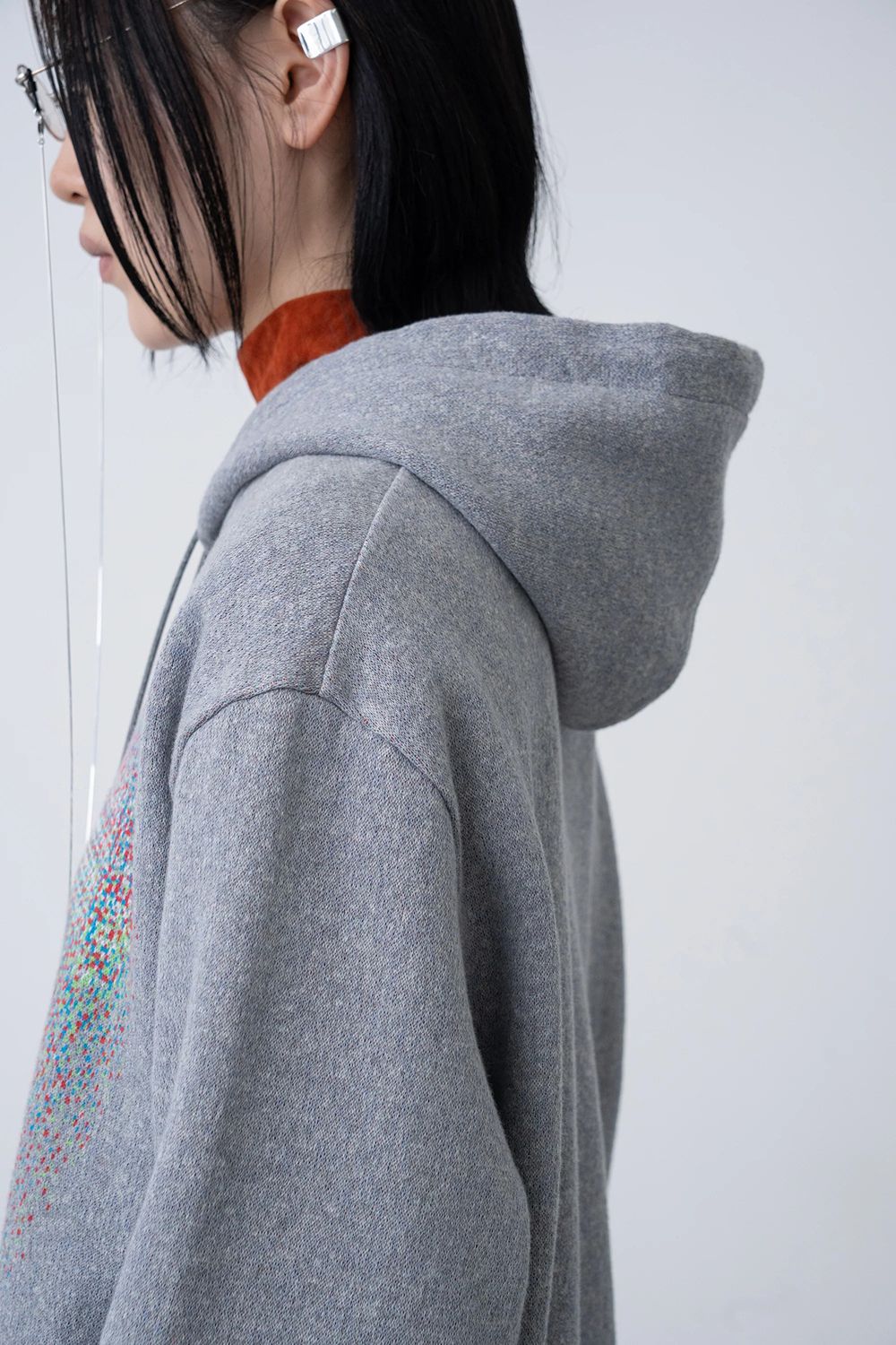 【26AW / 予約受付中】Photon Knit Hoodie [grey] - フォトンニットフーディ [グレー] / FW26KN02