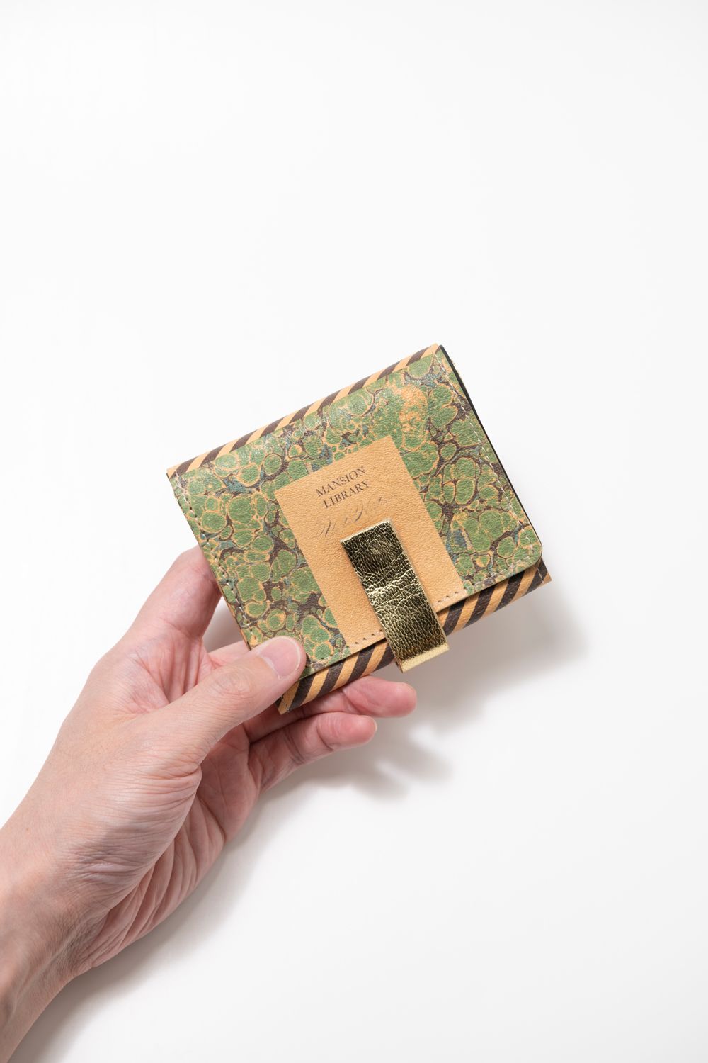 【アウトレット】BookCollage Wallet [Green] / ブックコラージュウォレット [グリーン]