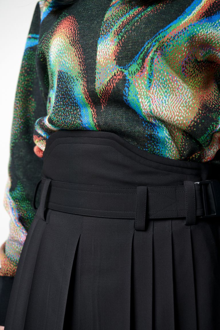 HATRA - 【ラスト1点 / 23SS】Hak Pleats Pants [black] - ハカマ 