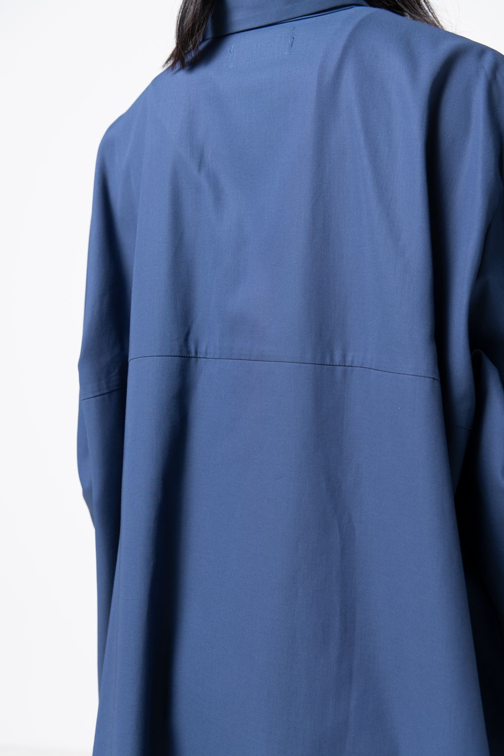【23AW】two slit shirt [BLUE] - ツースリットシャツ [ブルー] / vuy-a23-s01