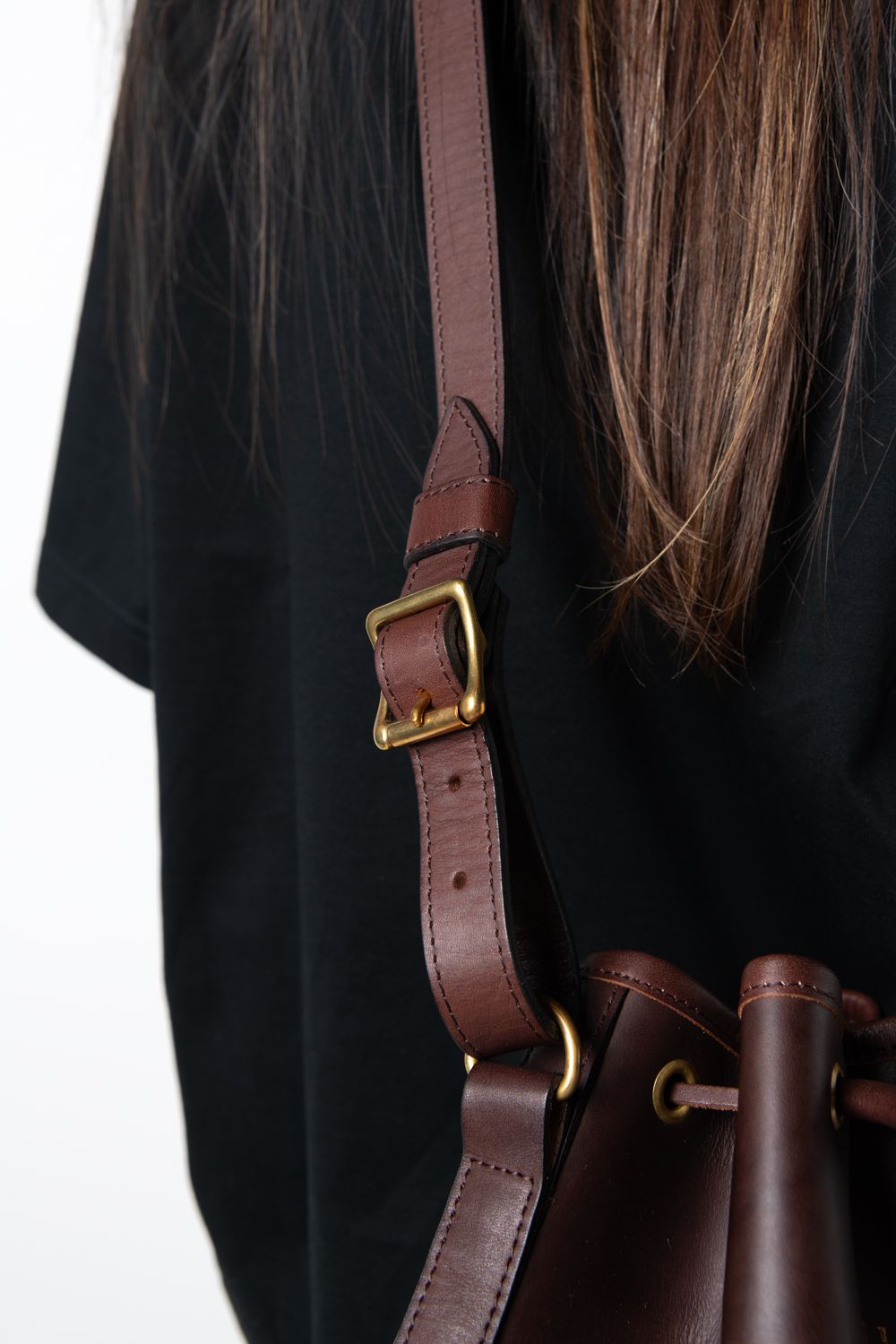 【ラスト1点 / 26SS】LEATHER WANDER PURSE BAG [BROWN] / レザーショルダーバッグ [ブラウン]