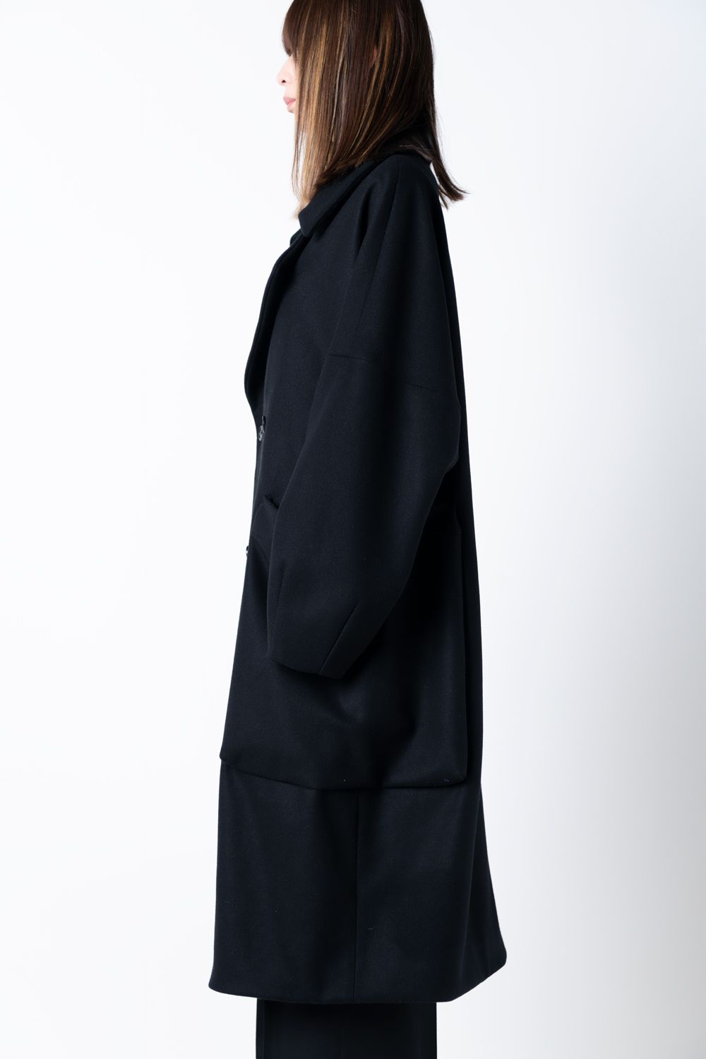 VU - 【23AW】shawl collar coat [BLACK] - ショールカラーコート [ブラック] / vu-a23-c21 |  BONITA ONLINE STORE