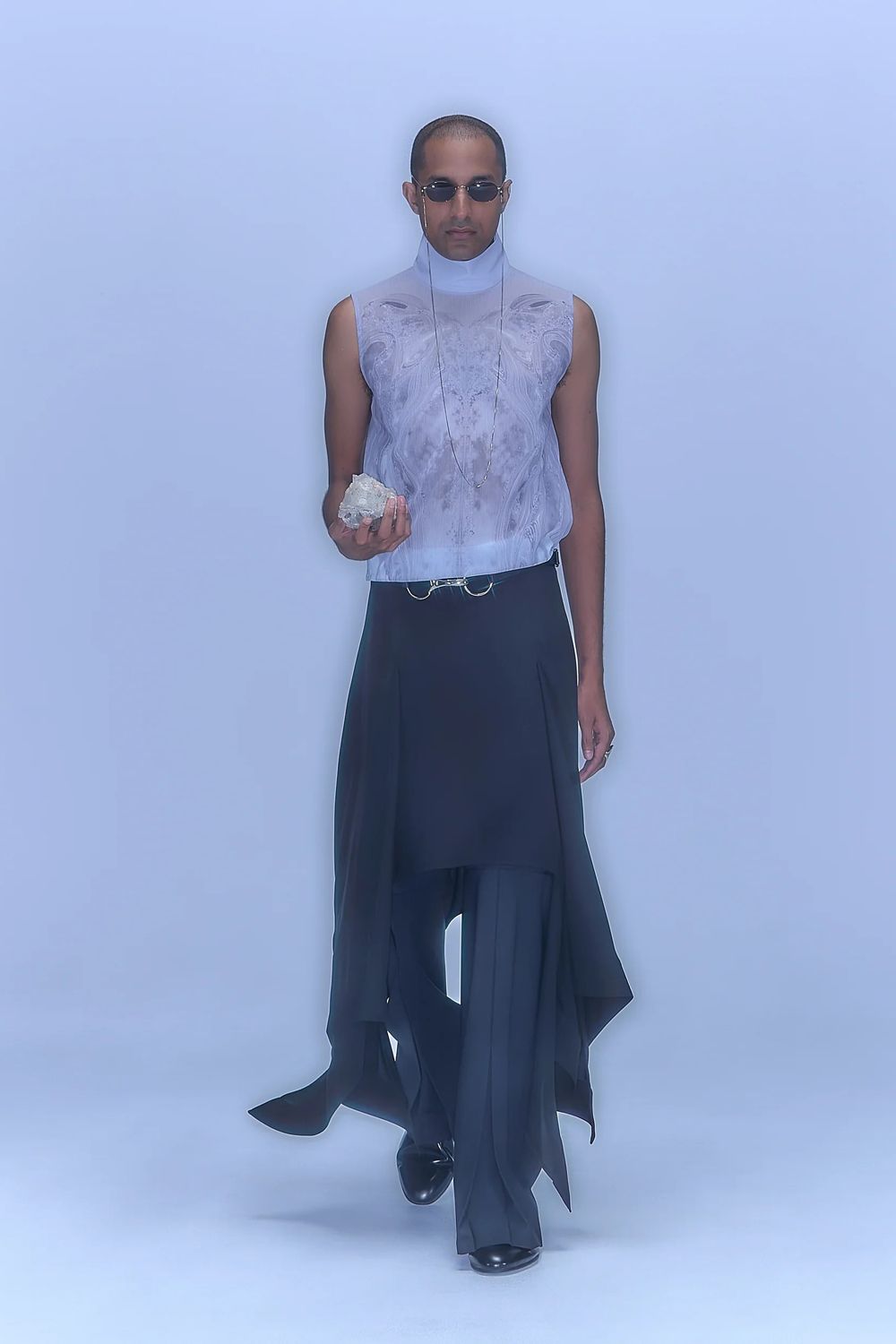 【26SS / 予約受付中】Phenomenal Sheer Blouse [fog grey] - フェノメナルシアーブラウス [フォググレー] / SS26SH05