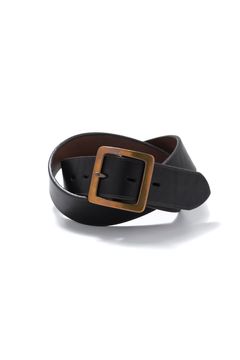 【ラスト1点】LEATHER GARRISON BELT [BLACK] | レザーギャリソンベルト / ブラック