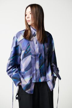 HATRA - 【ラスト1点 / 23SS】Alias Flow Shirt Oyster [dark 