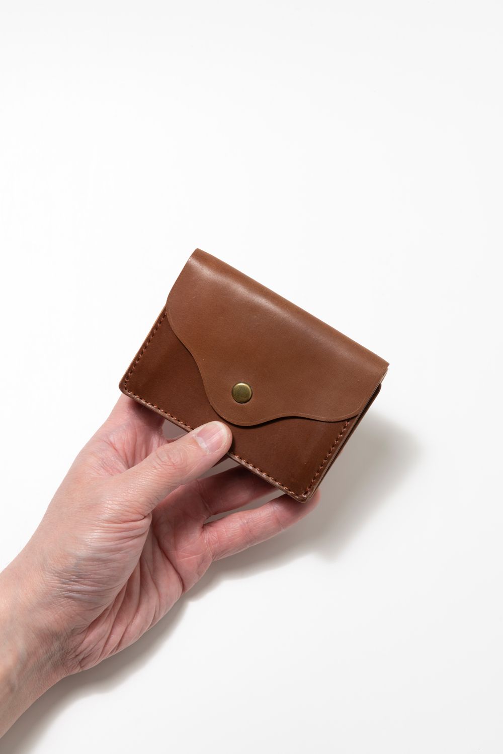 vasco - LEATHER GARRISON POCKET WALLET [BOUBON] | シェルコードバン ポケットウォレット (三つ折り)  / バーボン | BONITA ONLINE STORE