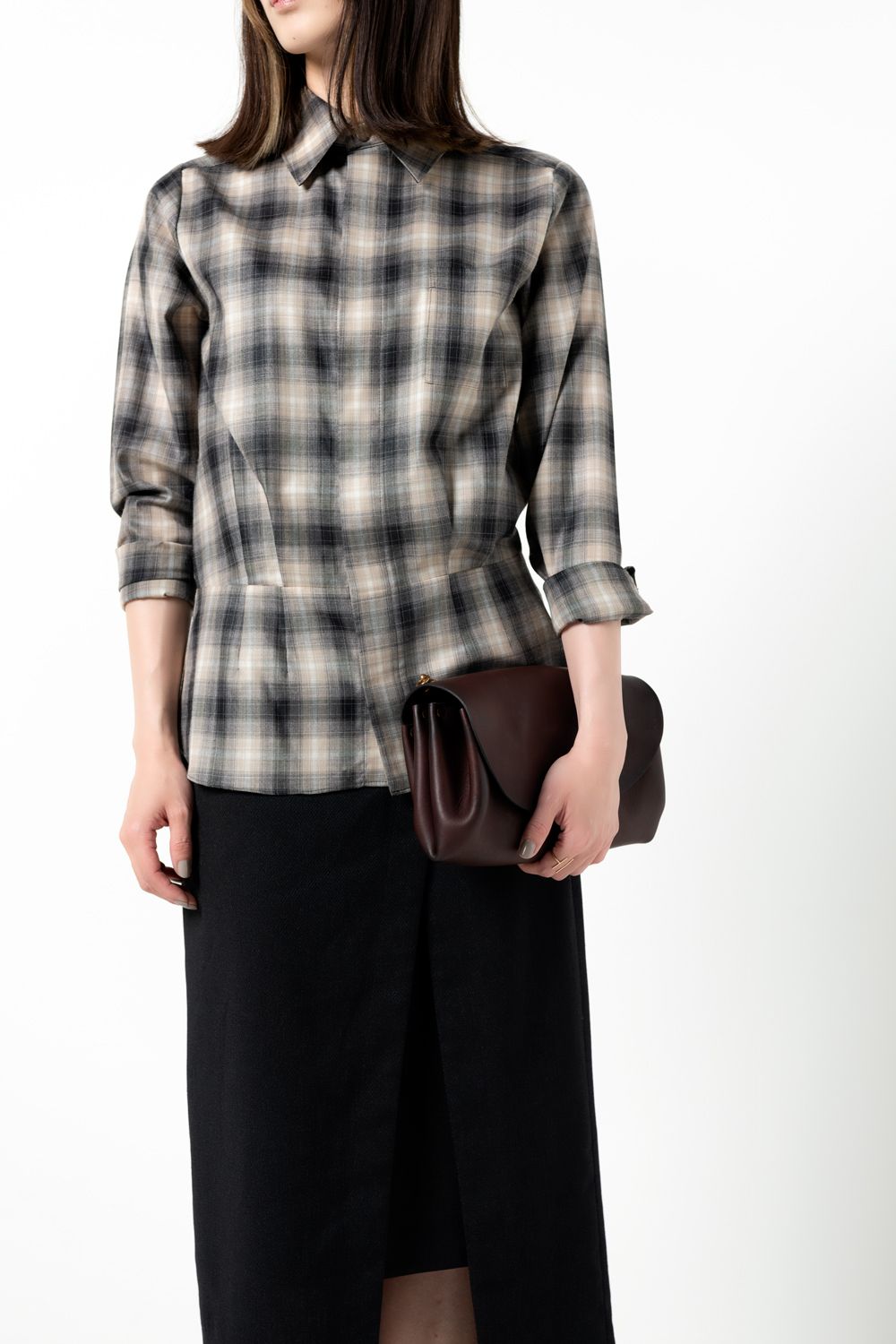 【25SS予約商品】レザーギャルソン2WAYバッグ [ブラウン] / LEATHER GARCON 2WAY BAG [BROWN]
