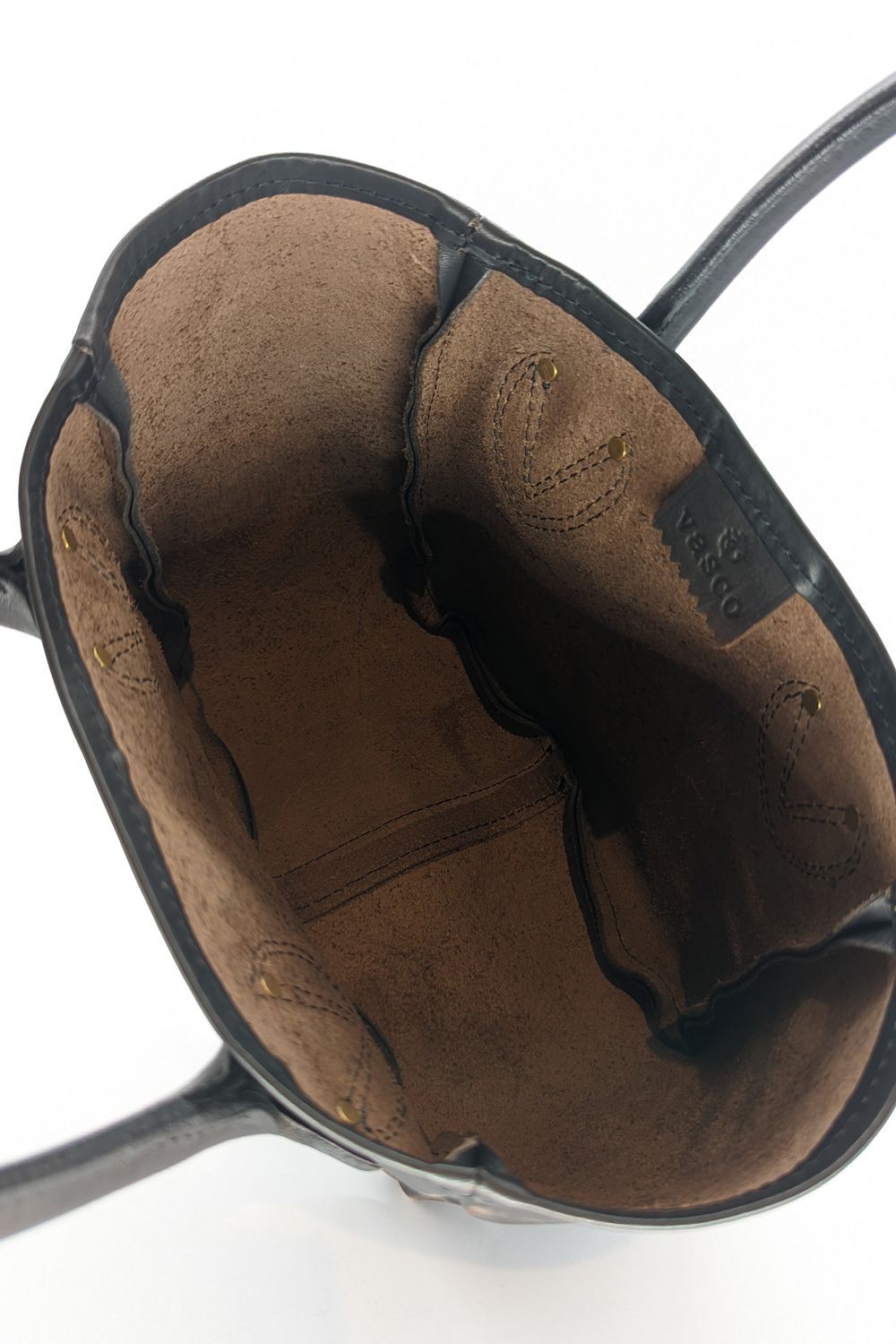 【25SS予約受付中｜12/17まで】レザーオールドトートバッグ - スモール [ブラック] / LEATHER OLD TOTE BAG - SMALL [BLACK]