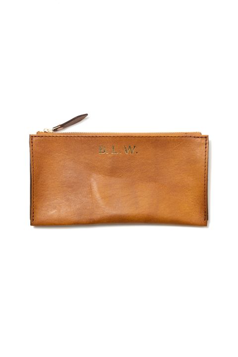 【26AW】LEATHER WANDER POUCH【B.L.W.】/ SAND | マチ付きレザーポーチ / サンド