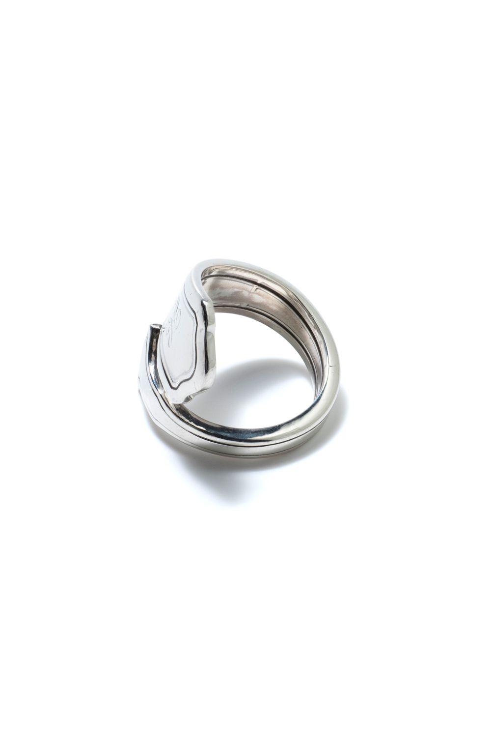 【1点もの】WAVE SIGNET KNIFE RING / ウェーブシグネットナイフリング [SV]