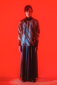 HATRA - 【23AW】Weld Knit Sweater [silver] - ウェルドニット 