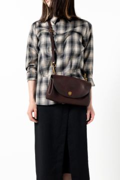 【25SS予約商品】レザーギャルソン2WAYバッグ [ブラウン] / LEATHER GARCON 2WAY BAG [BROWN]