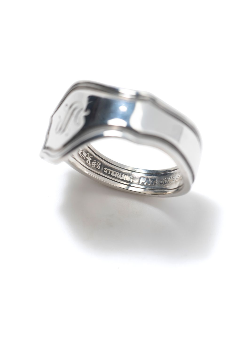 【1点もの】CREST CARVE SPOON RING / クレストカーブスプーンリング [SV]