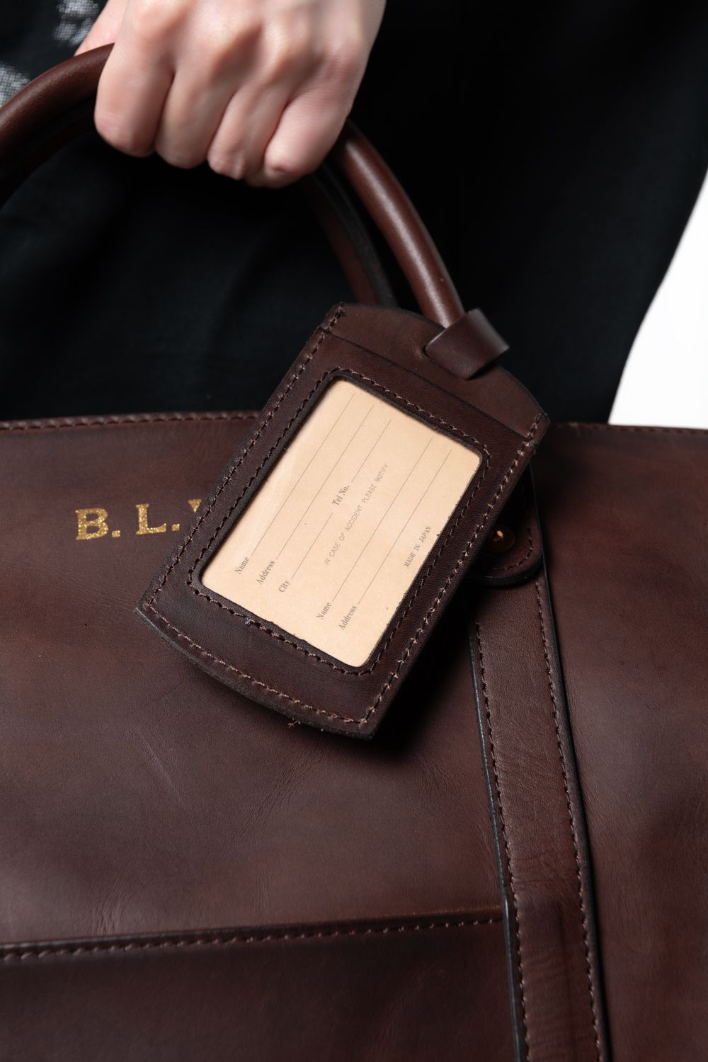 【ラスト1点 / 26SS】LEATHER TRAVEL BOSTON BAG [BROWN] | レザーボストンバッグ / ブラウン