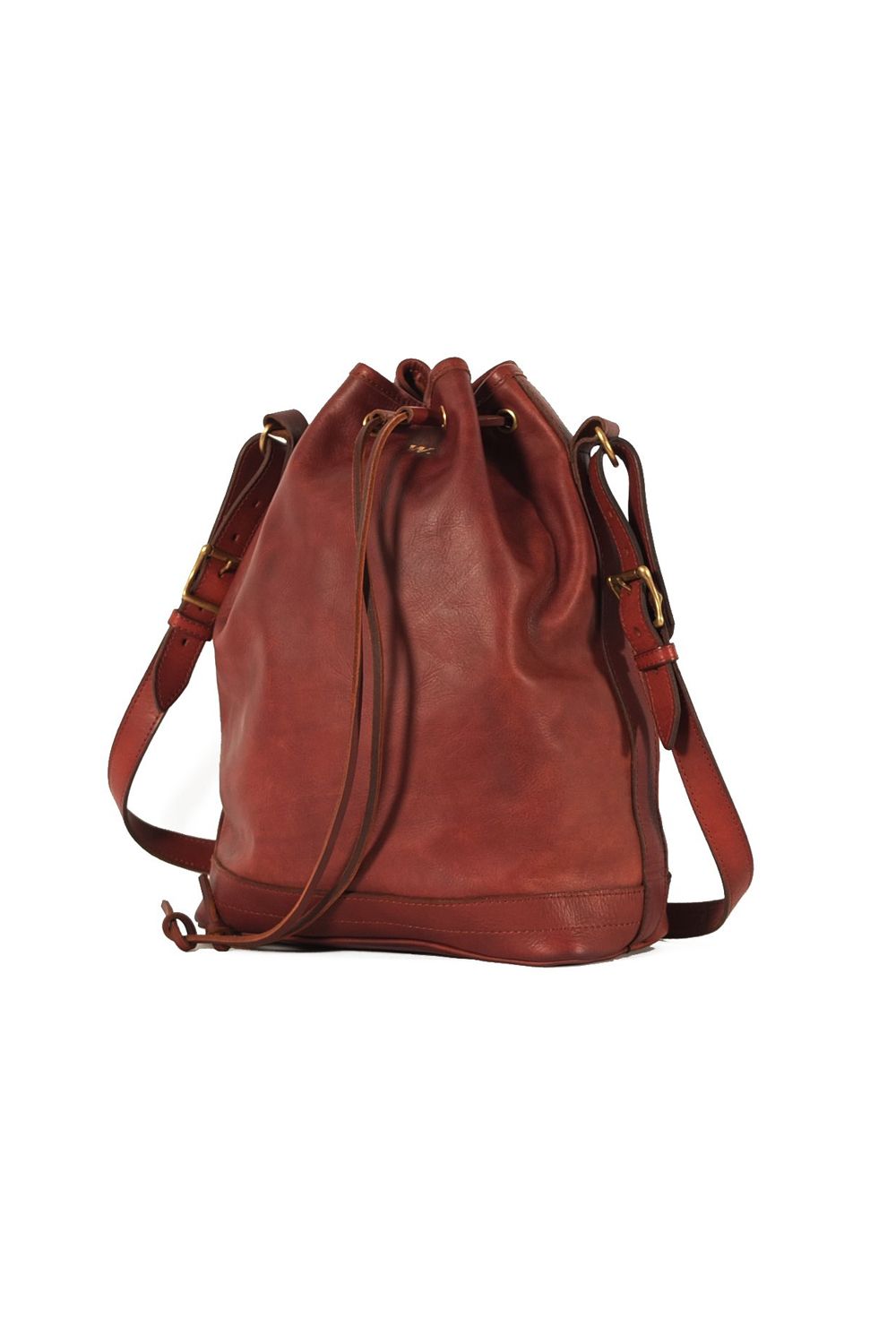 【25SS予約受付中｜12/17まで】LEATHER WANDER PURSE BAG【B.L.W.】 | 巾着バッグ