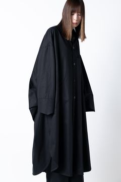 【23AW】long coat [BLACK] - ロングコート [ブラック] / vuy-a23-c02