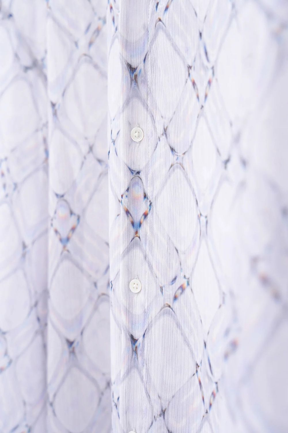 【26SS / 予約受付中】Lattice Sheer Shirt [white] - ラティスシアーシャツ [ホワイト] / SS26SH04