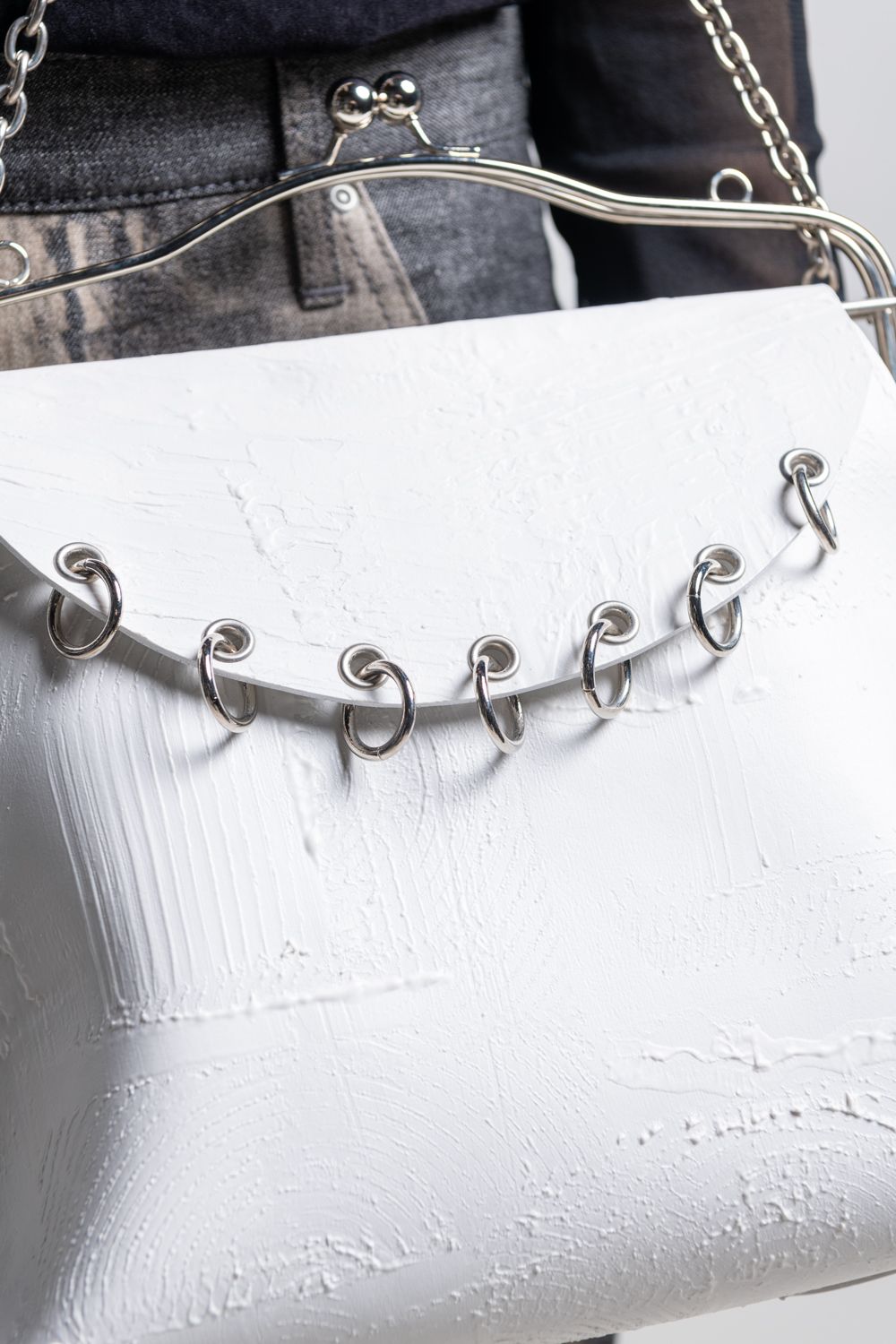 【お取り寄せ可能】シャトレーヌ (ハンド) バッグ [ホワイト] / w25-08-wh