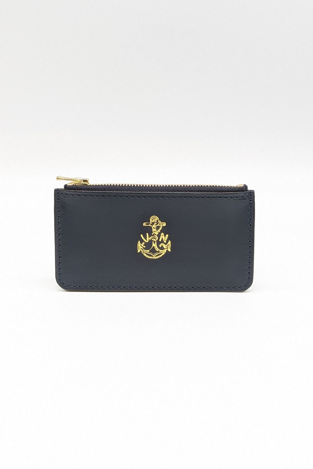 【25SS予約受付中｜12/17まで】レザーネイバルジップポケットウォレット [ネイビー] / LEATHER NAVAL ZIP POCKET WALLET [MARINE]